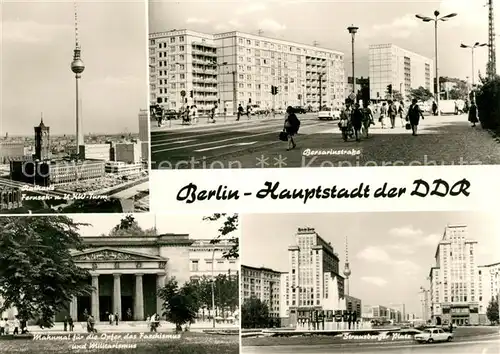 AK / Ansichtskarte Berlin Rathaus Mahnmal Strausberger Platz Kat. Berlin