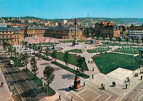 AK / Ansichtskarte Stuttgart Schlossplatz Kat. Stuttgart