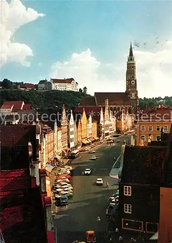 AK / Ansichtskarte Landshut Isar Altstadt St. Martin Burg Trausnitz Kat. Landshut