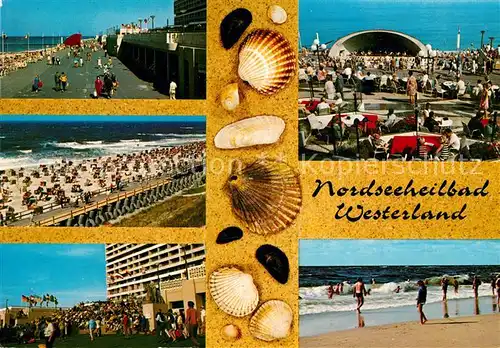 AK / Ansichtskarte Westerland Sylt Strand Buehne  Kat. Westerland