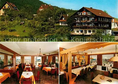 AK / Ansichtskarte Baiersbronn Schwarzwald Hotel Cafe Berghof Kat. Baiersbronn