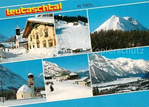 AK / Ansichtskarte Leutaschtal Kirche Winterlandschaften