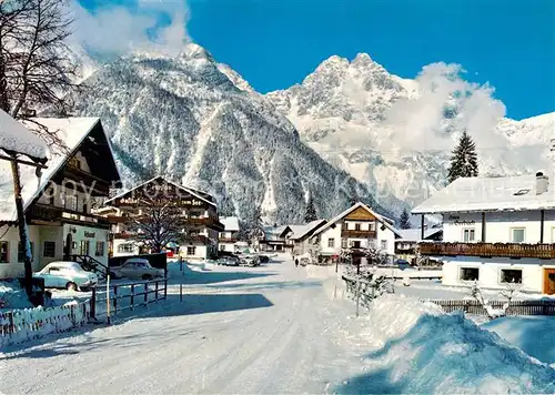 AK / Ansichtskarte Weidach Leutasch Winterpanorama Dreitorspitze Kat. Leutasch Tirol