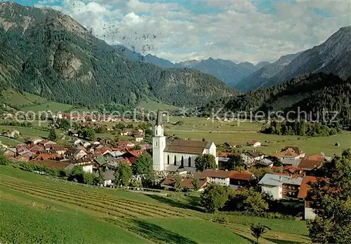 AK / Ansichtskarte Hindelang Panorama Allgaeuer Alpen Kat. Bad Hindelang