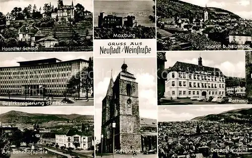 AK / Ansichtskarte Neustadt Weinstrasse Haardter Schloss Bezirksregierung der Pfalz Stiftskirche Kat. Neustadt an der Weinstr.