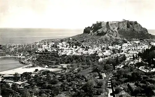 AK / Ansichtskarte Rhodos Rhodes aegaeis Ansicht von Lindos Kat. 