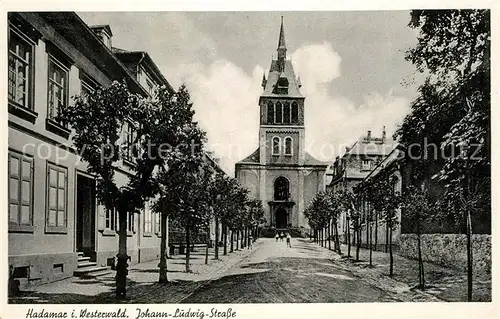 AK / Ansichtskarte Hadamar Westerwald Johann Ludwig Strasse Kirche Kat. Hadamar