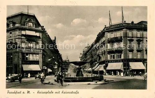 AK / Ansichtskarte Frankfurt Main Kaiserplatz mit Kaiserstrasse Kat. Frankfurt am Main