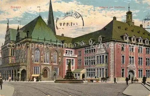 AK / Ansichtskarte Bremen Rathaus und Stadthaus Kat. Bremen
