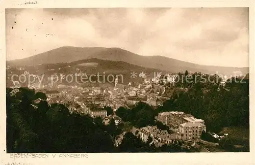 AK / Ansichtskarte Baden Baden Blick vom Annaberg Kat. Baden Baden