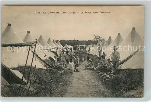 AK / Ansichtskarte Cercottes Le Camp Le Repos apres l exercice Kat. Cercottes