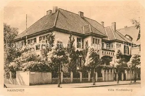 AK / Ansichtskarte Hannover Villa Hindenburg Kat. Hannover