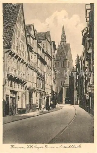 AK / Ansichtskarte Hannover Koebelinger Strasse mit Marktkirche Kat. Hannover