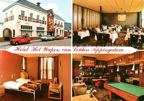 AK / Ansichtskarte Appingedam Groningen Hotel Cafe Het Wapen van Leiden