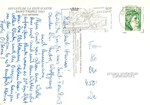 AK / Ansichtskarte Saint Tropez Var Fliegeraufnahme Kat. Saint Tropez