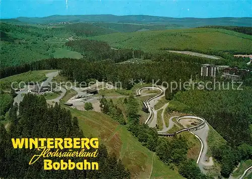 AK / Ansichtskarte Winterberg Hochsauerland Fliegeraufnahme Bobbahn Kat. Winterberg