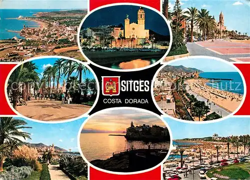 AK / Ansichtskarte Sitges Costa Dorada Panoramen