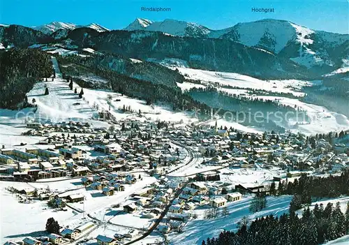 AK / Ansichtskarte Oberstaufen Fliegeraufnahme Schrotkurort und Wintersportplatz Kat. Oberstaufen