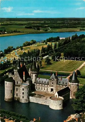 AK / Ansichtskarte Sully sur Loire Fliegeraufnahme Chateau Kat. Sully sur Loire