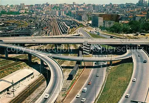 AK / Ansichtskarte Beograd Belgrad Fliegeraufnahme Hochstrassen Autobahn Kat. Serbien