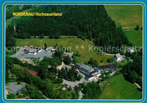 AK / Ansichtskarte Nordenau Fliegeraufnahme Landhotel Tommes Kat. Schmallenberg