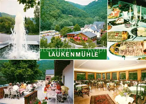 AK / Ansichtskarte Lorch Rheingau Restaurant Cafe Laukenmuehle Kat. Lorch