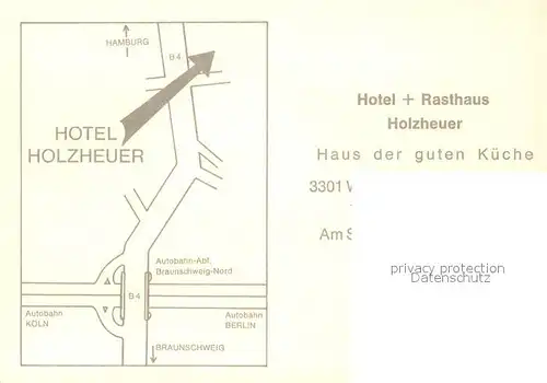 AK / Ansichtskarte Wenden Braunschweig Hotel Rathaus Holzheuer Kat. Braunschweig