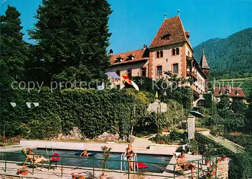 AK / Ansichtskarte Meran Merano Hotel Schloss Labers Schwimmbad