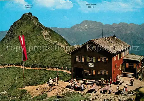 AK / Ansichtskarte Schruns Vorarlberg Wormser Huette Rote Wand Kreuzjoch Kat. Schruns
