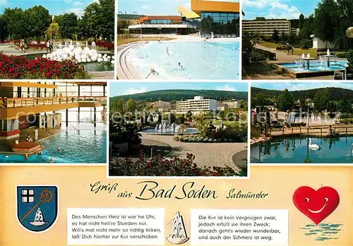 AK / Ansichtskarte Bad Soden Salmuenster Kurzentrum Hallenbad Freibad Park Kat. Bad Soden Salmuenster