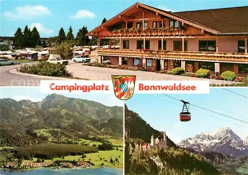 AK / Ansichtskarte Schwangau Campingplatz Bannwaldsee Kat. Schwangau