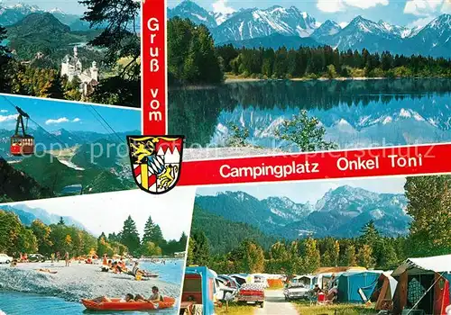 AK / Ansichtskarte Schwangau Bannwaldsee Camping Onkel Toni Kat. Schwangau
