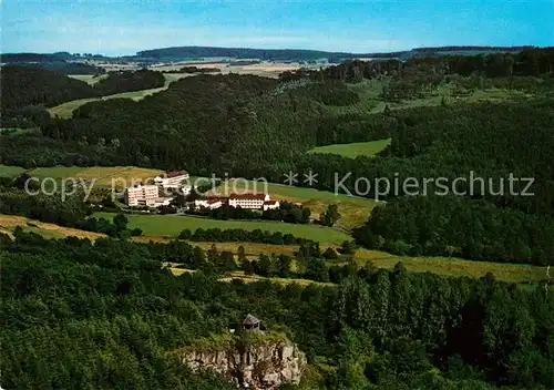 AK / Ansichtskarte Neukirchen Knuellgebirge Waldsanatorium Urbachtal Fliegeraufnahme Kat. Neukirchen