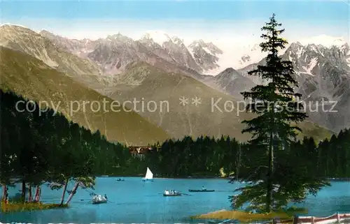 AK / Ansichtskarte Lac Champex et Grand Combin Walliser Alpen Kat. Champex Lac