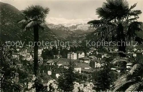 AK / Ansichtskarte Bozen Suedtirol Panorama Palmen Alpen Kat. Bozen Suedtirol