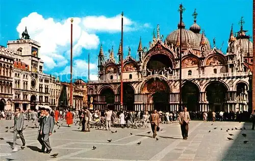 AK / Ansichtskarte Venezia Venedig Basilica di San Marco e Torre dell Orologia St Markusbasilika Uhrturm Kat. 