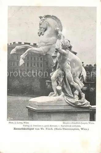 AK / Ansichtskarte Wien Rossebaendiger Denkmal Maria Theresienplatz Kat. Wien