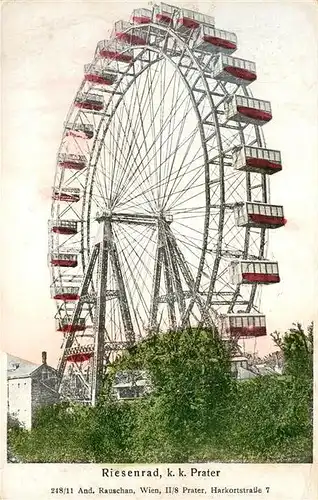 AK / Ansichtskarte Wien Prater Riesenrad Kat. Wien