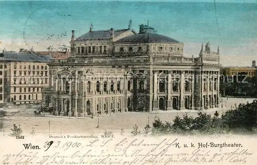 AK / Ansichtskarte Wien KuK Hof Burgtheater Kat. Wien