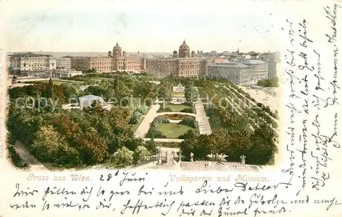 AK / Ansichtskarte Wien Volksgarten und Museum Kat. Wien