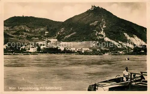 AK / Ansichtskarte Wien Leopoldsberg mit Kahlenberg Kat. Wien