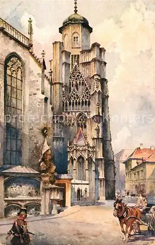 AK / Ansichtskarte Wien Stephanskirche Unausgebauter Turm Capistrankanzel Kat. Wien
