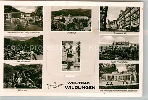 AK / Ansichtskarte Bad Wildungen Badehotel Brunnenstrasse Helenental  Kat. Bad Wildungen