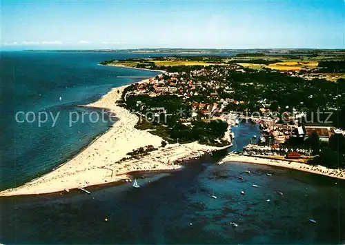 AK / Ansichtskarte Niendorf Ostseebad Fliegeraufnahme Fischerei  Jachthafen Kat. Timmendorfer Strand