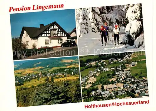 AK / Ansichtskarte Holthausen Sauerland Pension Lingemann Kat. Schmallenberg