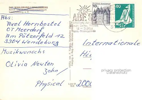 AK / Ansichtskarte Wahlsburg Weser Klinik Rehabilitationszentrum Lippoldsberg Kat. Wahlsburg