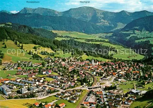AK / Ansichtskarte Oberstaufen Fliegeraufnahme Hochgrat Rindalphorn Kat. Oberstaufen