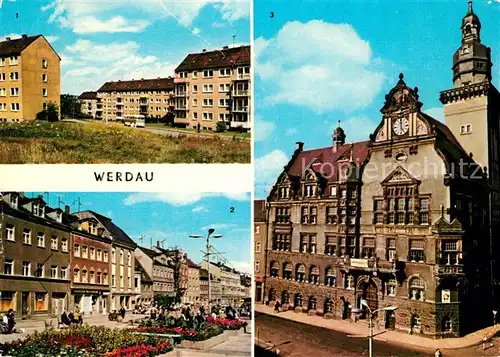 AK / Ansichtskarte Werdau Sachsen Marktplatz Rathaus Kat. Werdau