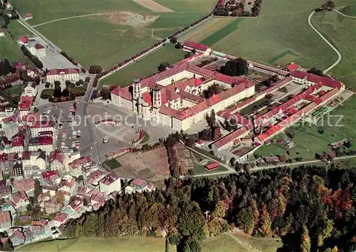 AK / Ansichtskarte Einsiedeln SZ Fliegeraufnahme Kloster Kat. Einsiedeln