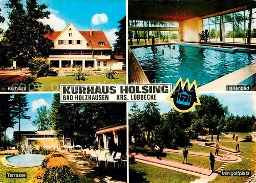 AK / Ansichtskarte Bad Holzhausen Luebbecke Kurhaus Holsing Minigolf Hallenbad  Kat. Preussisch Oldendorf